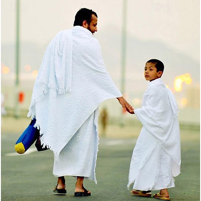  Conjunto de toalhas hajj umrah masculinas originais da turquia, conjunto de toalhas super macias ahram turcas, nova tecnologia de tecido de microfibra rápida e seca