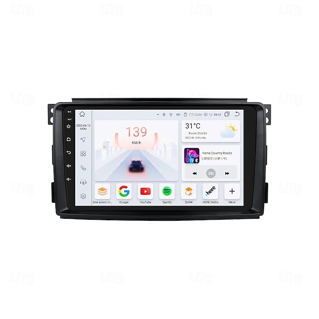  Android 12 autoradio per mercedes benz smart fortwo 2006-2010 lettore multimediale navigazione carplay gps