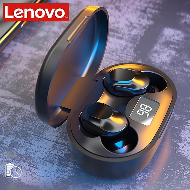  lenovo xt91 tws trådløse bluetooth øretelefoner støjreduktion berøringskontrol musik hovedtelefoner power display med mikrofon
