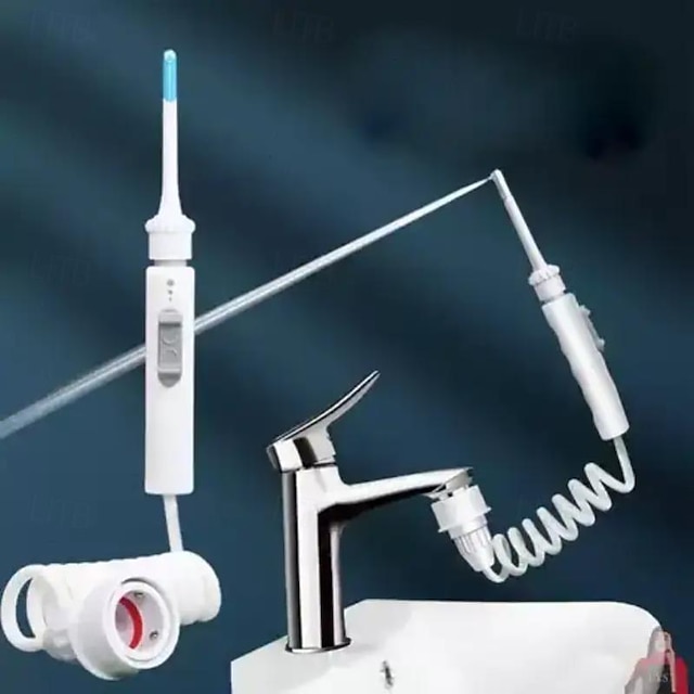  Flosser de água para dentes irrigador oral dental portátil kit de escova de dentes branqueamento à prova d'água kit de escova de dentes para casa e viagem ferramenta de limpeza de dentes raspador