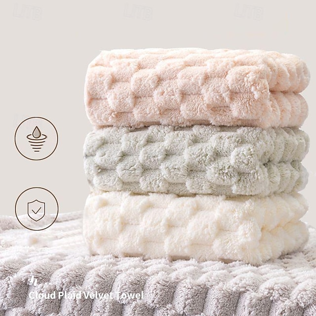  100 % bomull, mjuk och absorberande enfärgad handduk eller ansiktshandduk för hemmabadrum