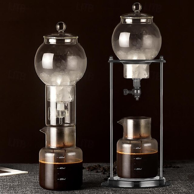  set di caffettiere per infusione fredda filtro antigoccia ecocoffee strumenti ghiacciati barista caffettiera in vetro fatta a mano per uso domestico versare sul bollitore