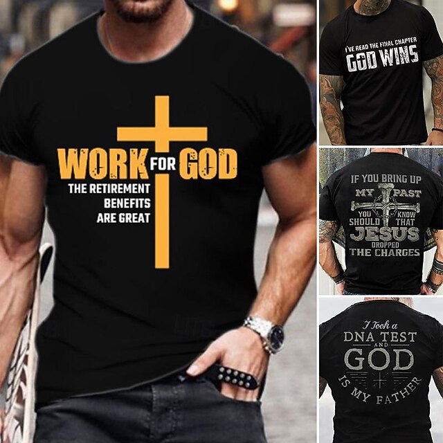 'I Took a DNA Test & God Is My Father' Men's Graphic T-Shirt | Christian Faith Apparel 6