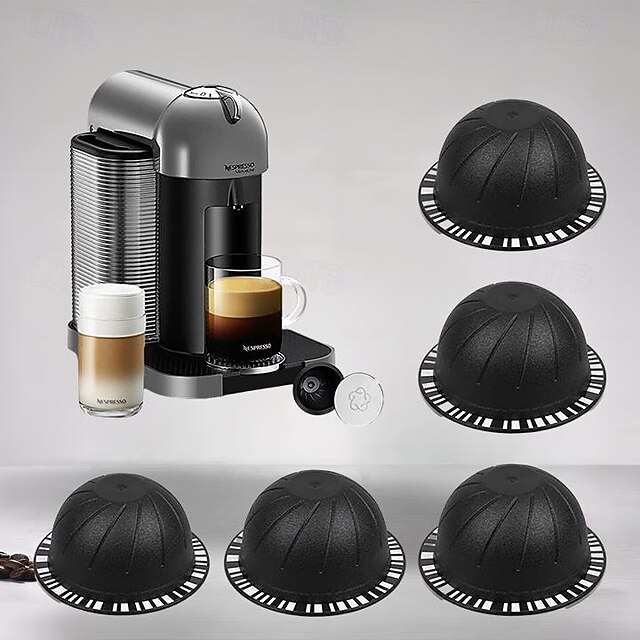 Reusable Vertuo Pods(5Pcs), for Nespresso VertuoLine/Vertuoline GCA1 Coffee Brewers,Refillable