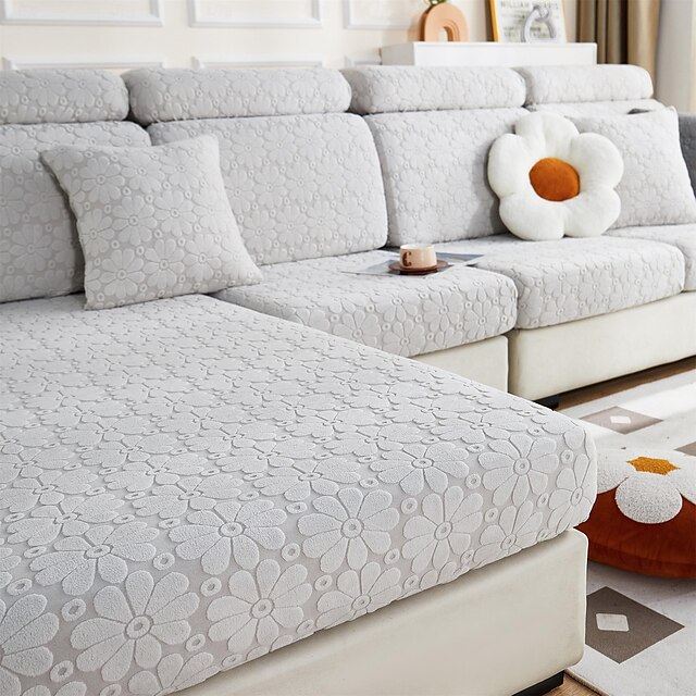  magisk sofabetræk stretch jacquard sofa sæde sofa pude betræk, skridsikker møbelbeskytter til sektions 1/2/3/4 sædebetræk, l form sofabetræk, chaiselong sofa betræk