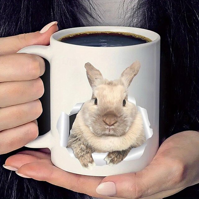  1 tazza di coniglio tazza di caffè con coniglietto divertente tazza di pasqua regali di coniglietto perfetti tazza di tè di coniglio carino 2 stili diversi regali per amici, familiari e colleghi 11