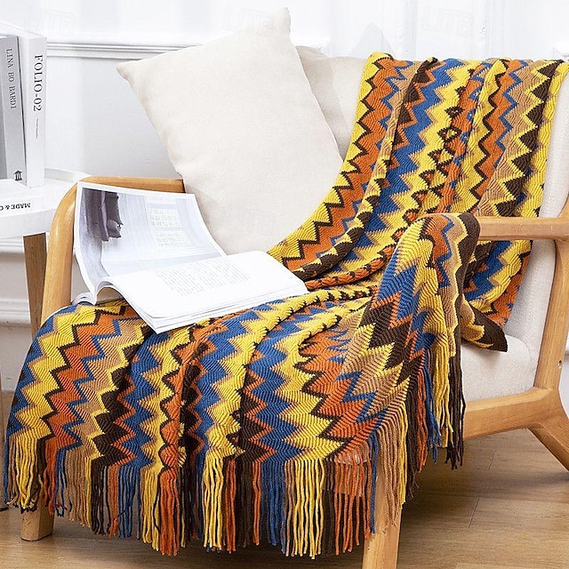  Богемное одеяло для дивана, вязаное одеяло, домашний чехол для дивана, простыня, гобеленовое одеяло 130x180 см, 130x230 см