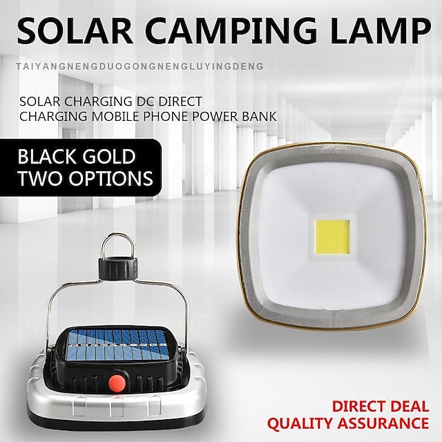  1 PC 15 W Linternas y luces de camping Funciona con energía solar Banco de energía Blanco 1.5 V 16 Cuentas LED