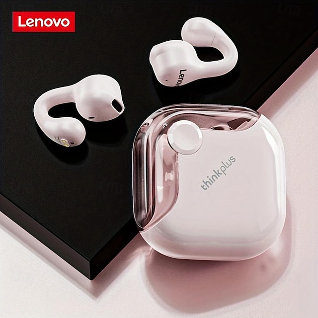  lenovo xt61 bluetooth øretelefoner bløde øre clip-on sports trådløse hovedtelefoner stereo lyd støjreduktion hd opkalds øretelefon med mikrofon