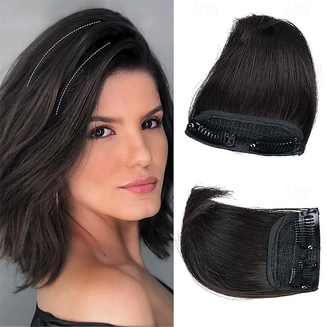 2 pack 4 inch Short Thick Hairpieces Adding Extra Hair Volume Clip in ...