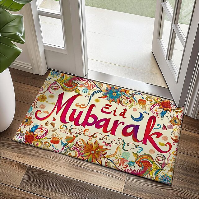  barevný ramadán eid mubarak rohožka protiskluzový olej odolný koberec vnitřní venkovní rohož ložnice výzdoba koupelna rohož vstupní koberec rohožka