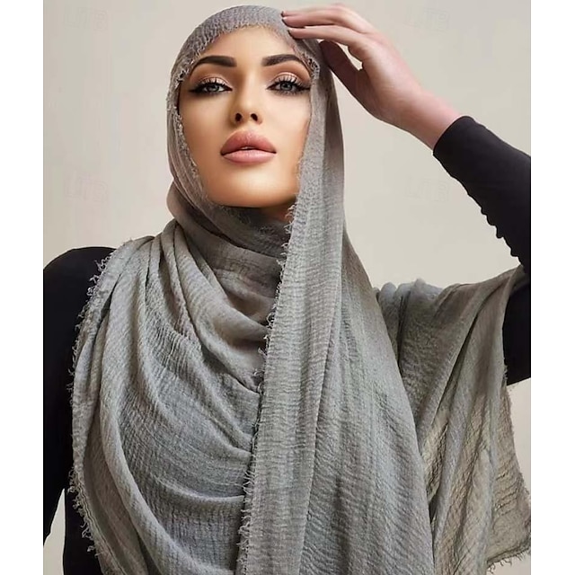  Dame Sjaler Hijab tørklæder Dubai islamisk Arabisk Arabisk muslim Maskerade Ramadan Voksen Hovedstykke Karneval