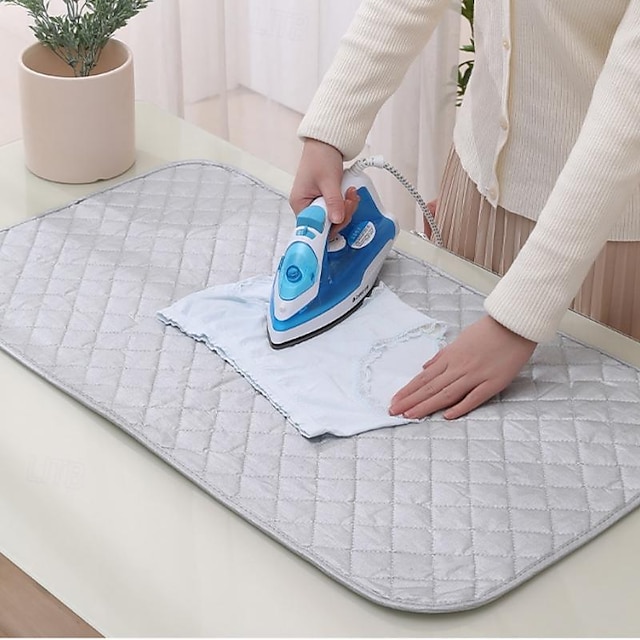  Ironing Mat Laundry Pad Washer Dryer Cover Board Heat Resistant Blanket Mesh Press Clothes Protect Protector 48*85cm