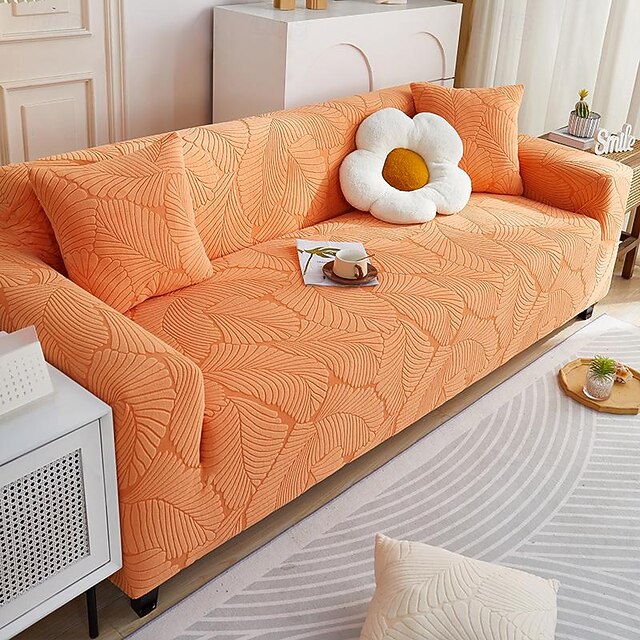  Funda de sofá elástica gris Fundas de sofá Funda de sofá suave y duradera 1 pieza Protector de muebles lavable de spandex jacquard apto para sillón asiento / loveseat / sofá / sofá XL