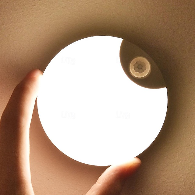  LED 人体感知ライトキャビネット寝室廊下トイレ装飾ライト充電ナイトライト 1 個