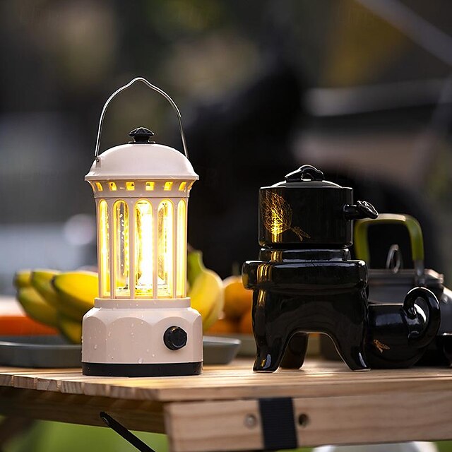  szabadtéri retro kempinglámpa hangulat sátor lámpa lólámpás cob lighting hordozható tábori lámpás