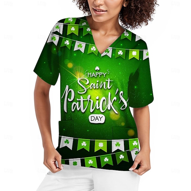  Shamrock irlandez Tricou Anime #D Grafică Pentru Pentru femei Adulți Mascaradă Ziua Sfântului Patrick Ziua St. Patrick Imprimare 3D Petrecere Festival