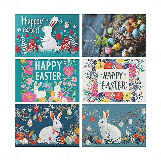  Easter 1PC Placemat Table Mat 12x18 Inch Table Mats for Party Kitchen Dining Decoration