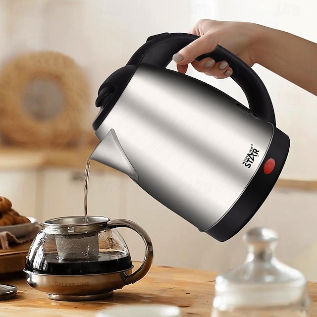  Electric Kettle Household 1.8L Stainless Steel Liner Automatic Power-Off Kettle UK Plug Only