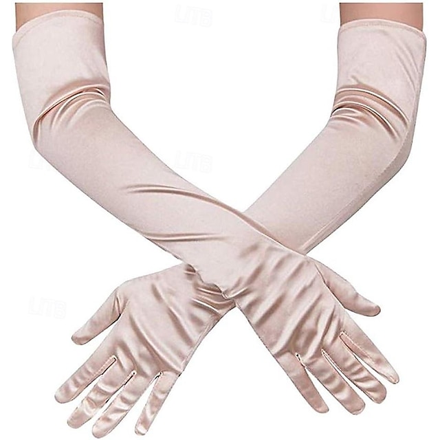  Fashion Adult Women Satin Gloves Long Sexy Mittens Evening Party Elegant Wedding Dress Gloves