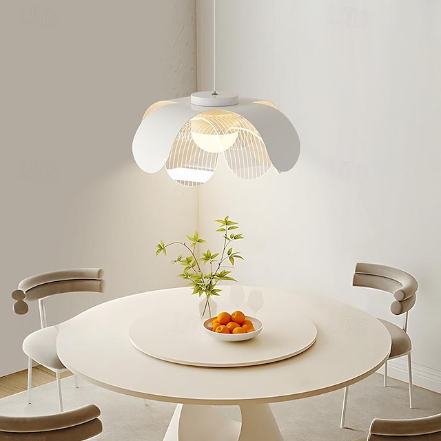  Lustre LED en forme de bourgeon de lanterne, design en métal acrylique, style moderne, lumière chaude, 1 lumière, 46cm, 110-120v, 220-240v