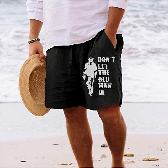  Homens Trevo de Quatro Folhas Calção Shorts de verão Shorts de praia Cintura Média Havaiana Casual Feriado Dia de São Patrício Com Cordão Cintura elástica Imprimir Designer Roupa