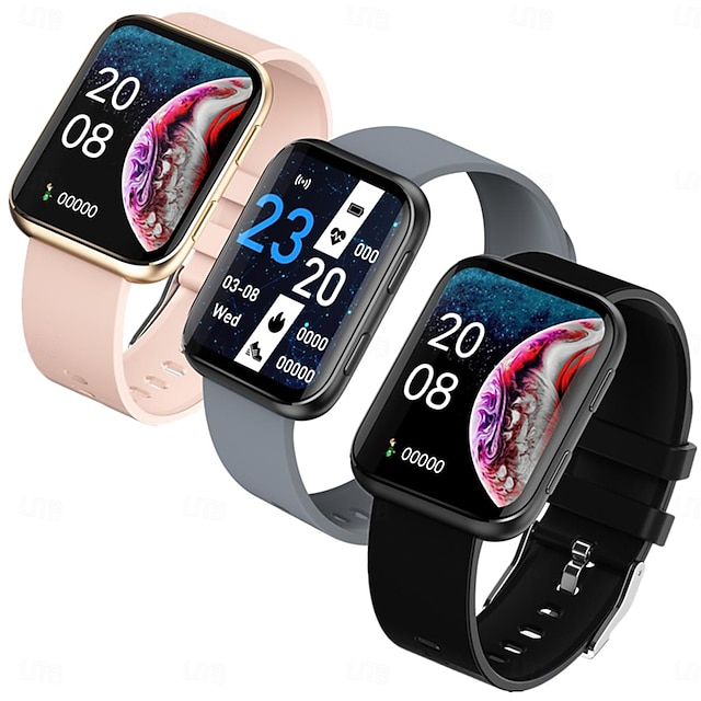  GX08 Smartwatch 1.69 Zoll Smart-Armband Bluetooth Schrittzähler Anruferinnerung AktivitätenTracker Kompatibel mit Android iOS Damen Herren Langer Standby Wasserdicht Nachrichterinnerung IP 67 36mm