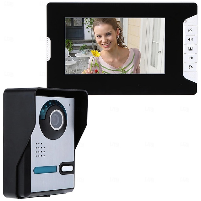  Interphone vidéo filaire interphone de sécurité 1200tvl caméra hd visiophone vision nocturne caméra sonnette pour la maison