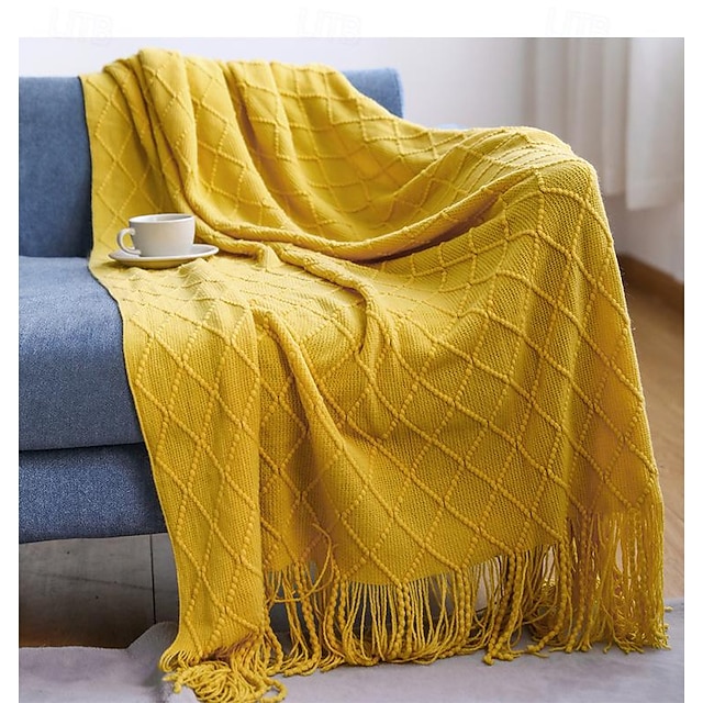  severský styl pohovka deka pletená deka šátek deka jednobarevná deka noční ručník vlněná pohovka ručník