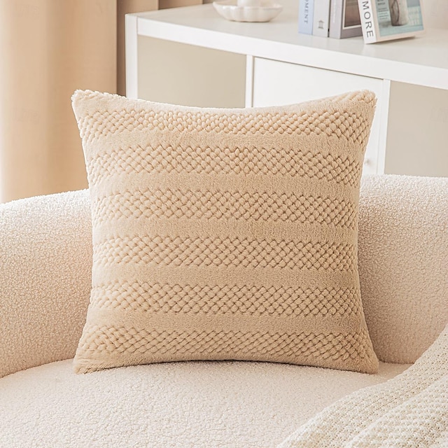  Polyester Pillow Cover Vertical Corn Kernels Material Seamed Cooling Pillow Case for Sofa Living Room Home Decoration