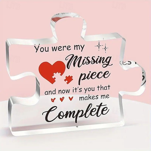  Acrylic Plaque Couple Gifts Puzzle-Shaped Acrylic Plaque Birthday Gifts For Her Gifts For Him For Him Boyfriend Gifts Anniversary For Her Gifts Anniversary For Couple Gifts