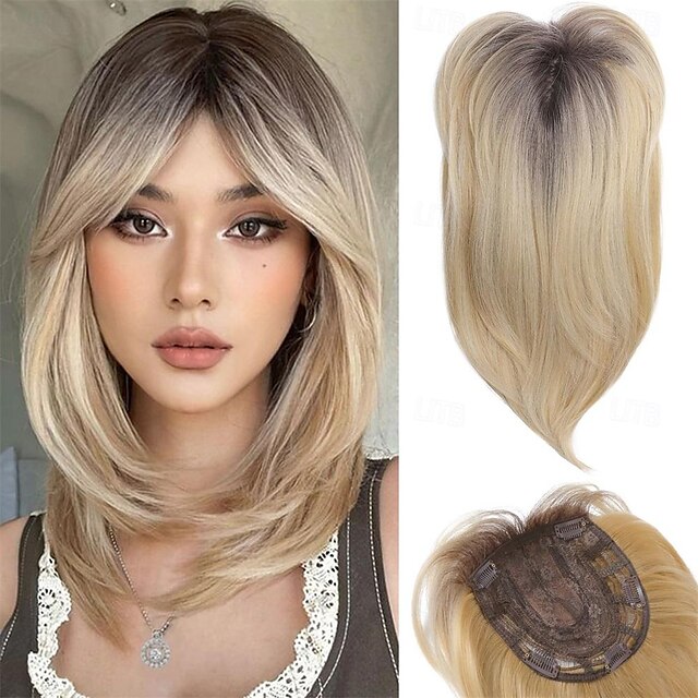 Hair Topper Long Layered Hair Topper with Bangs for Women with Thinning ...