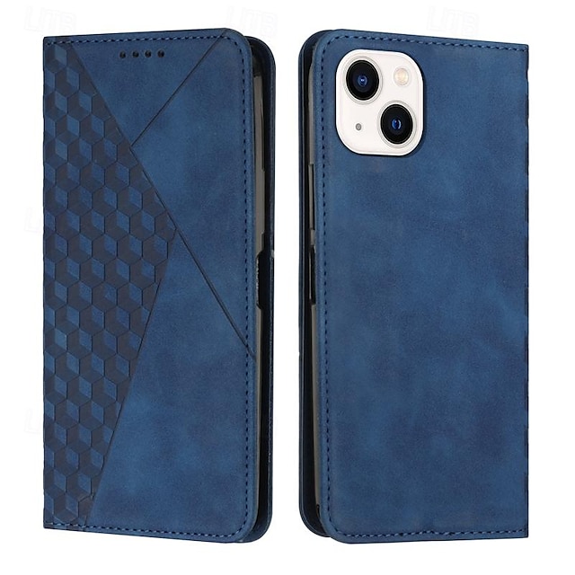 telefon fodral Till iPhone 16 iPhone 15 Pro Max iPhone 14 13 12 11 Pro Max Mini SE X XR XS Max 8 7 Plus Plånboksfodral Magnet med handledsrem Stöd Geometriska mönster TPU PU läder