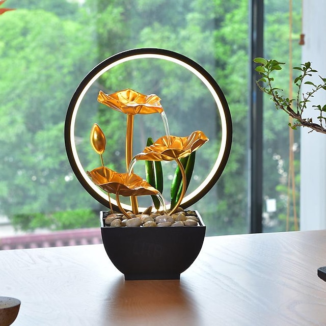  Home Eisenkunst fließender Brunnen Büro Desktop fließende Dekoration kreative Heimdekoration