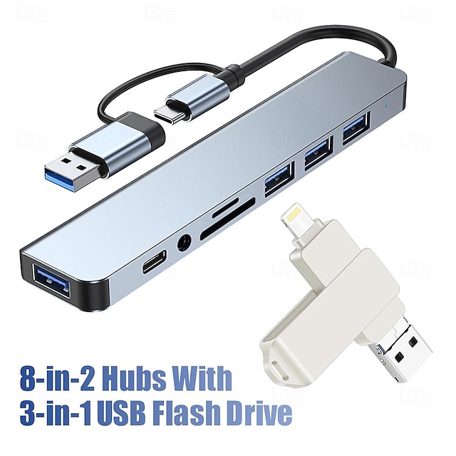  Kingston 8GB USB-minnepinner USB 3.0 Høyhastighet For datamaskiner