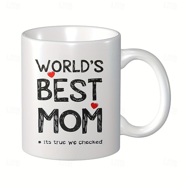  1 taza para el día de la madre. Celebre a mamá con esta taza de café de cerámica especial de 11 oz, ¡perfecta para cumpleaños, día de la madre!