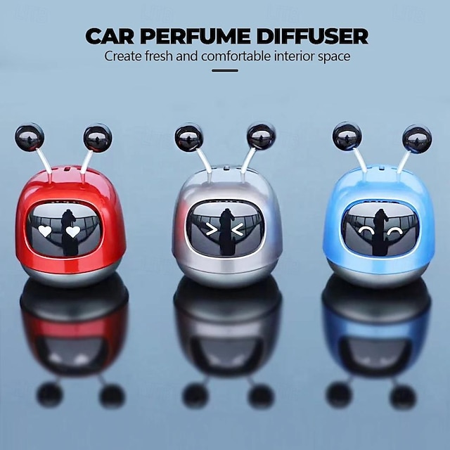  autó légfrissítő auto kreatív mini robot légtelenítő klip parfüm ízesítő szellőző kimenet aromaterápiás autóbelső