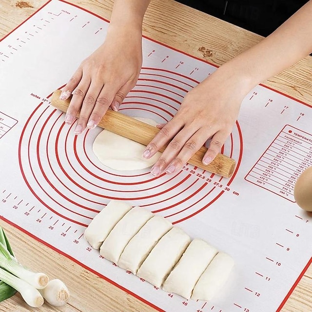  Oversize 70/60 cm 1 pz tappetino per impastare tappetino in silicone tappetino per pizza torta impastatrice cucina grill gadget tappetino da forno con misurazione tappetino per impasti da cucina