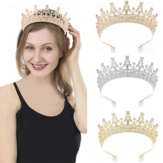  Crown Bride Headgear Wedding Headband Cinema Birthday Party Accessories Headgear Big Crown