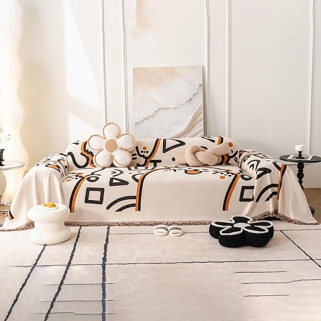  כיסוי ספה לכרית ספה כלב מחמד חמוד סגנון רב פונקציונלי כיסוי מלא בד מגבת ספה מקשה אחת