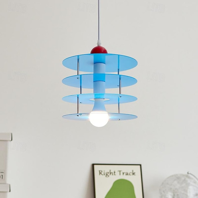  LED Pendant Light Acrylic Hanging Lamp Simple Cafe Restaurant Bar Pendant Light E26/27 Light Source 110-240V