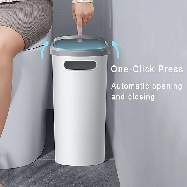 1pc Bathroom Trash Can, Household Creative Slit Trash Can, Bathroom ...