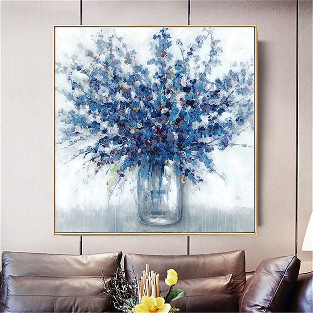  velkoformátový abstraktní obraz kytice ruční malba na plátno barevné květiny ve váze umělecká díla ručně malovaná květinová malba pro obývací pokoj kancelář unframe