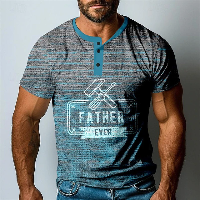 pappy shirts father ever Men's Vintage Classic Casual 3D Print T shirt ...