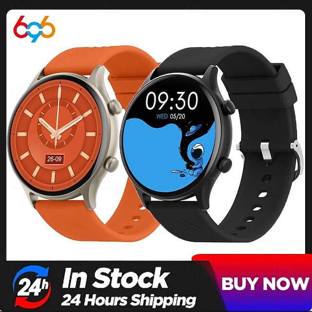 696 ZL73J Chytré hodinky 1.39 inch Inteligentní hodinky Bluetooth Krokoměr Záznamník hovorů Měřič spánku Kompatibilní s Android iOS Dámské Muži Hands free hovory Záznamník zpráv IP 67 44mm pouzdro na
