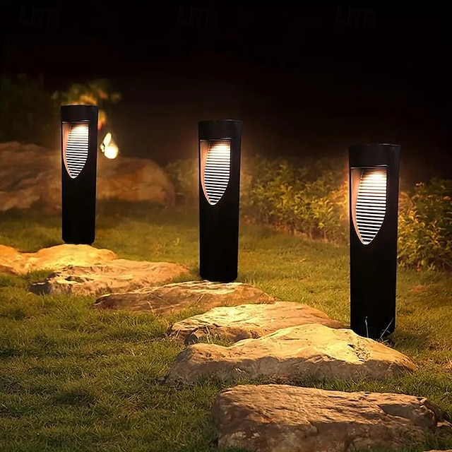  kültéri napelemes kerti led lámpa ip65 vízálló járdákhoz járdák járdák udvar fényes táj lámpa gyep dekoráció világítás 1x 2x