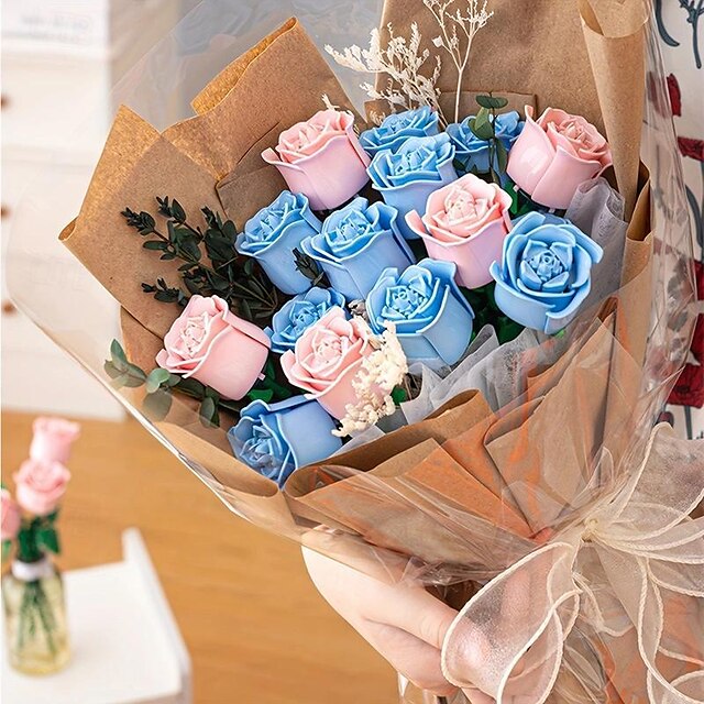 1 шт., креативное предложение на день Святого Валентина, романтическая модель розы, простая игрушка для сращивания, подарок на исповедь, пасхальный подарок