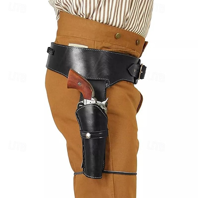 18° Secolo 17° secolo Stato del Texas custodia a fondina Pirata Cowboy del West Americano Per uomo Mascherata Performance Mascherata Addio al Nubilato Adulti Cintura