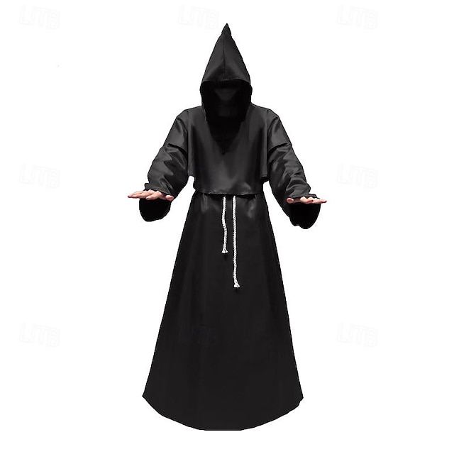  Grim Reaper Pastor Maskerade Voksne Herre Halloween Ytelse Halloween Halloween Karneval Enkle Halloween-kostymer
