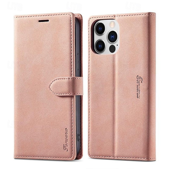  Mobildeksel iPhone 16 iPhone 15 Pro Max iPhone 14 13 12 11 Pro Max Mini SE X XR XS Max 8 7 Plus Lommebokdeksel Magnetisk Helkropp Beskyttende Stativ Retro TPU PU Lær